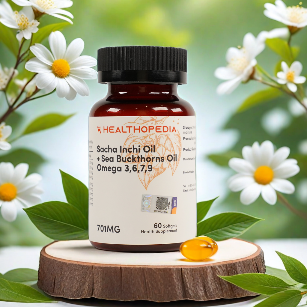 Healthopedia sacha inchi oil + Seabuckthorn oil softgel